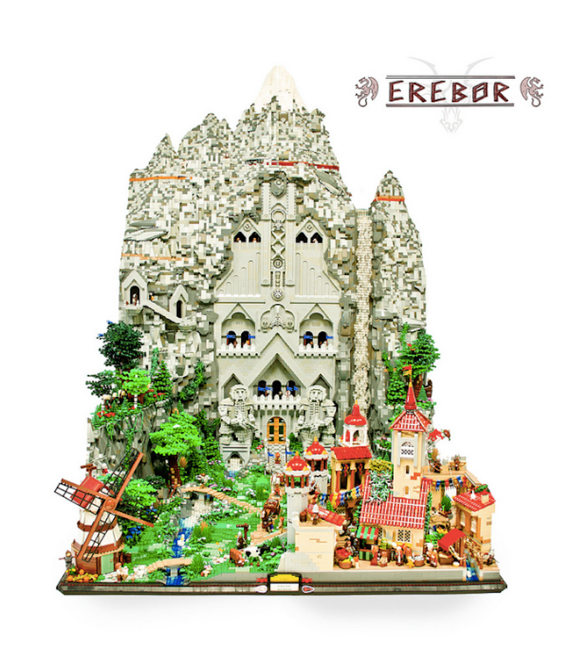 Illustration for article titled This 80,000-brick Lego kingdom from 'The Hobbit' will blow your mind